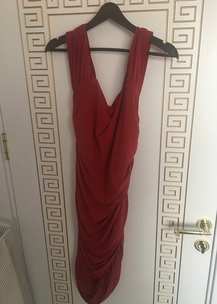 drapeli elbise - Görsel 2