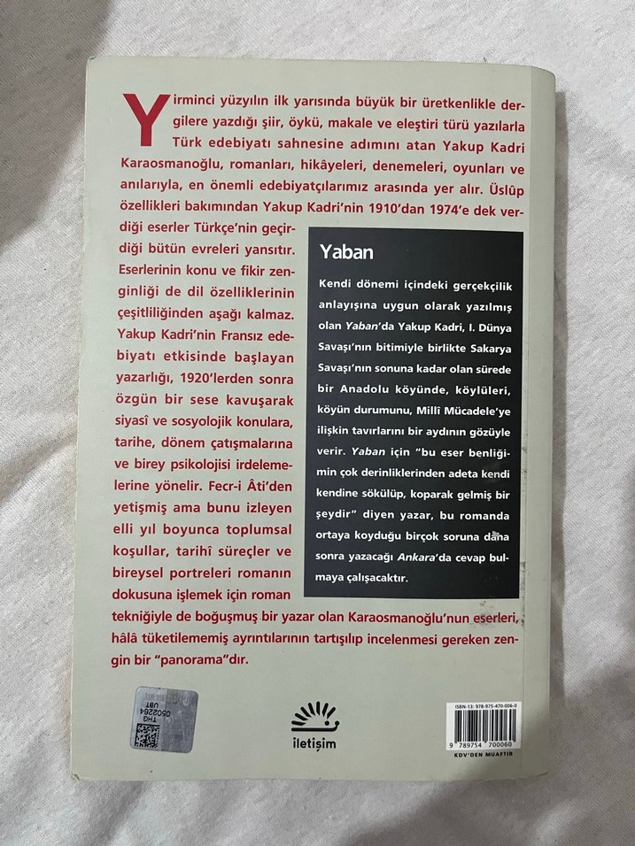 Yaban - Yakup Kadri Karaosmanoğlu - Görsel 2