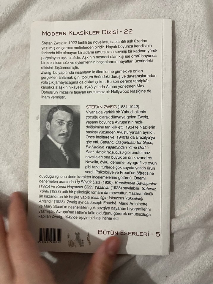 Bilinmeyen Bir Kadının Mektubu - Stefan Zweig - Görsel 2