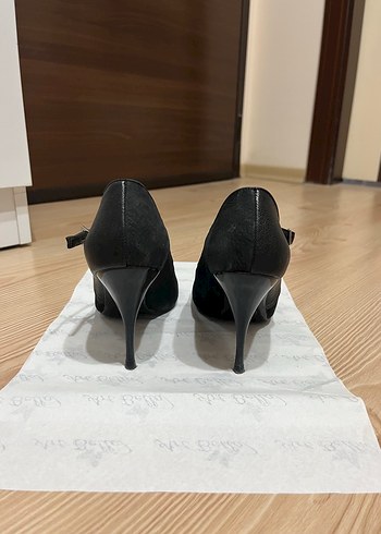36 Beden siyah Renk Siyah İnce Topuklu Ayakkabı