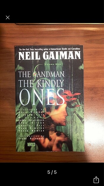 Sandman 5 cilt çizgi roman 1 i ingilizce