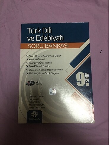 bilgi sarmal 9.sınıf edebiyat test kitabı