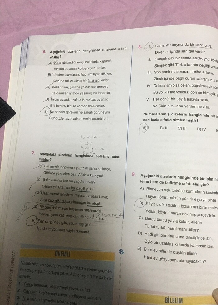 bilgi sarmal 9.sınıf edebiyat test kitabı - Görsel 3