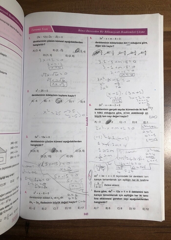 10.sınıf matematik test kitabı - Görsel 4