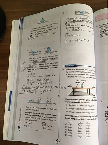 Beden Renk bilgi sarmal 9.sınıf fizik test kitabı