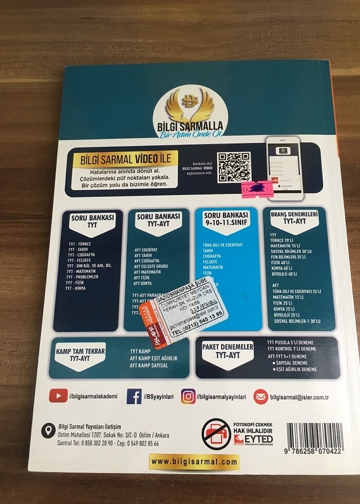 bilgi sarmal 9.sınıf tarih test kitabı - Görsel 2