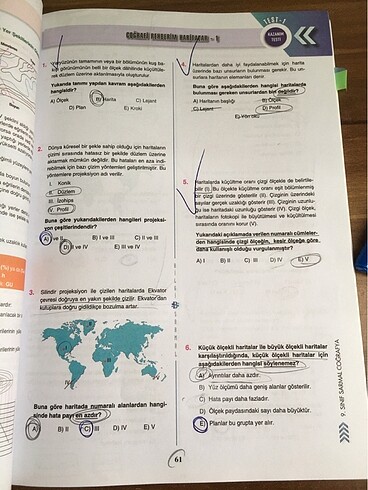 Beden Renk bilgi sarmal 9.sınıf coğrafya test kitabı