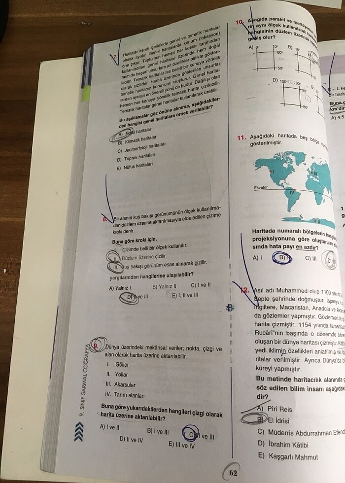 bilgi sarmal 9.sınıf coğrafya test kitabı - Görsel 5