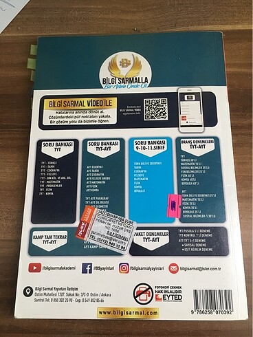 bilgi sarmal 9.sınıf biyoloji test kitabı - Görsel 18