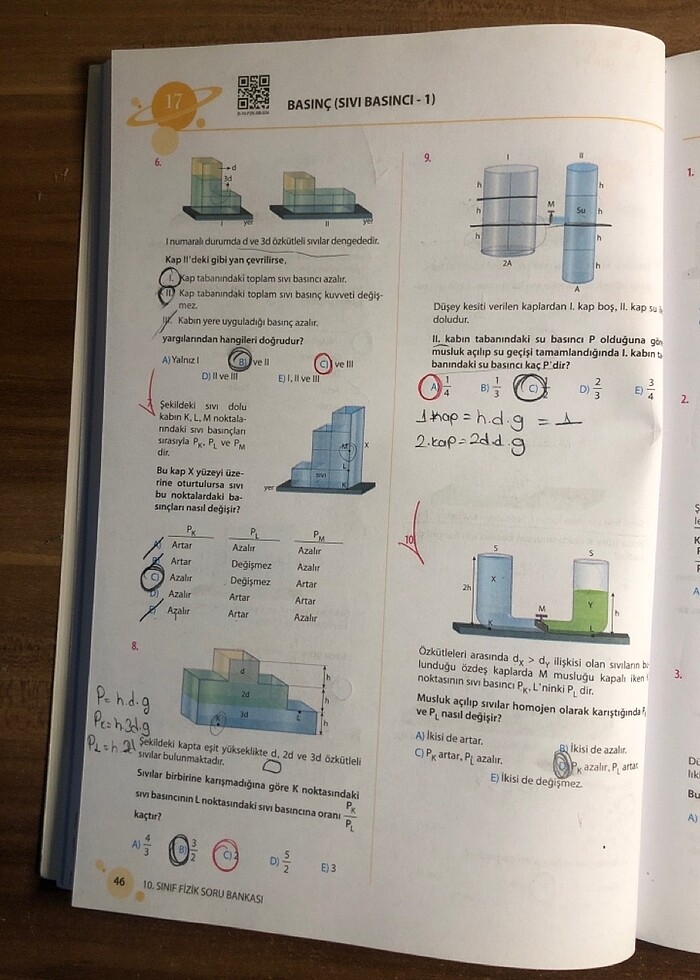 10.sınıf fizik test kitabı - Görsel 5