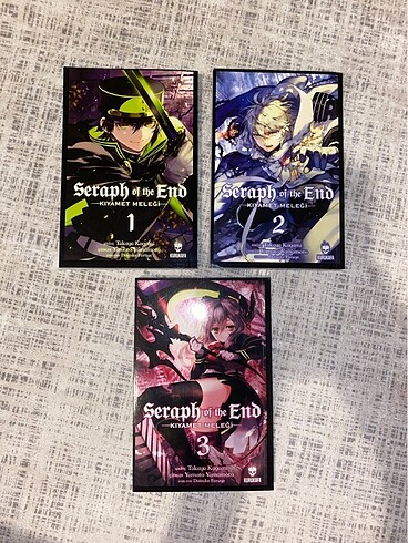 seraph of the end manga 1,2 ve 3. cilt