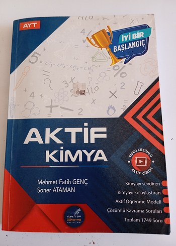 Aktif Kimya AYT Sınav Hazırlık Kitabı - Konu Notlar ve Soru