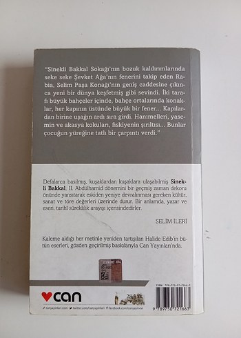 Sinekli Bakkal - Halide Edip Adıvar - can yayınları - roman