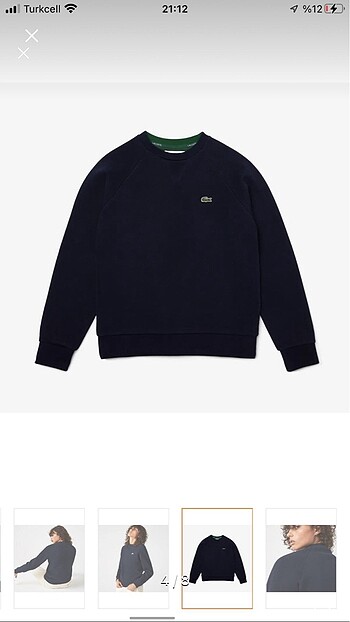 xl Beden lacivert Renk Lacoste Orjinaldir