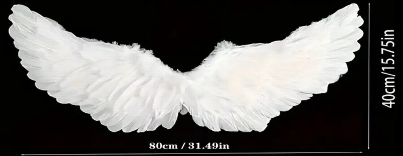 Beyaz Melek Kanadı Cosplay - Görsel 3