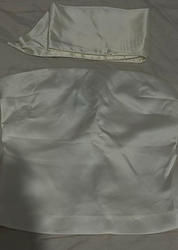 ZARA Fularlı Saten Top - Görsel 2