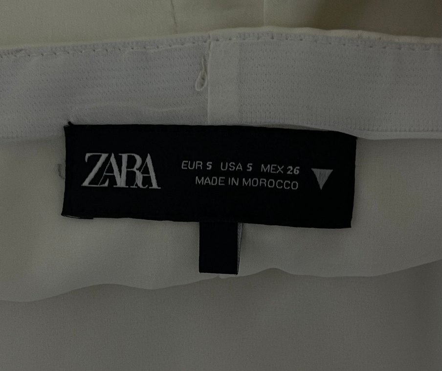 ZARA Fularlı Saten Top - Görsel 4