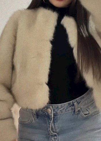 Bershka Bej Kürk - Görsel 2