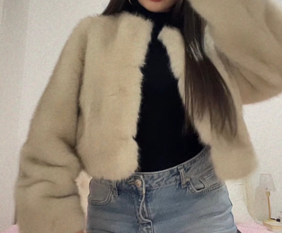 Bershka Bej Kürk - Görsel 2