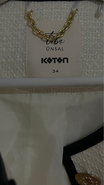 34 Beden Koton tüvit ceket