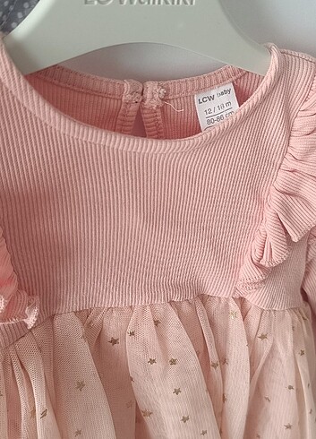 Kız bebek tüllü parti elbisesi 