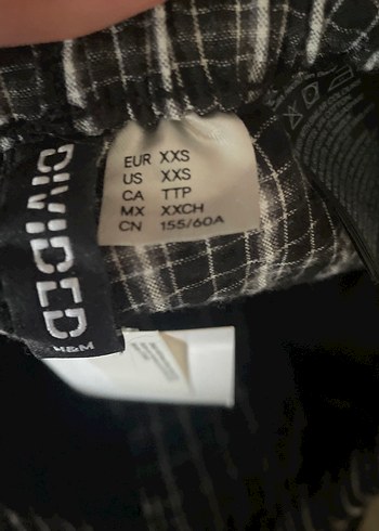 Düğmeli Gri Ekose Kadın Pantolon - Görsel 5