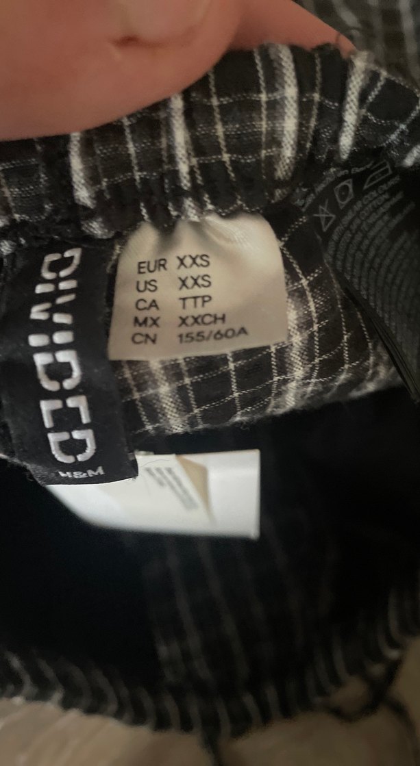 Düğmeli Gri Ekose Kadın Pantolon - Görsel 5