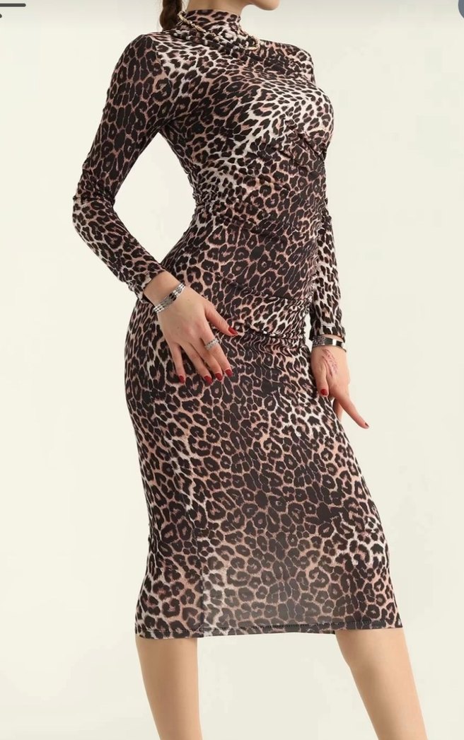Leopar elbise - Görsel 2
