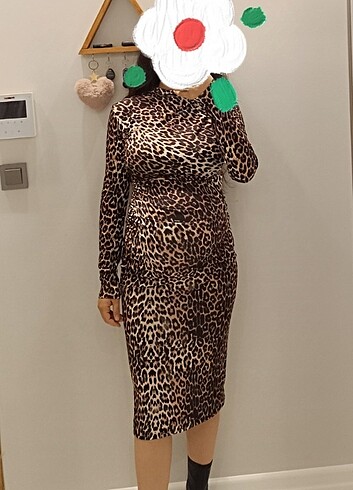 Zara Leopar elbise