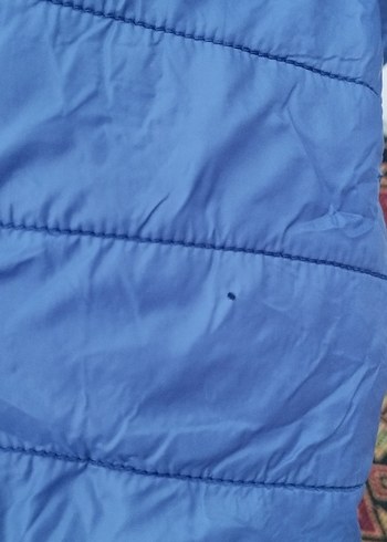 Mavi Fermuarlı Kadın Mont. - Görsel 5