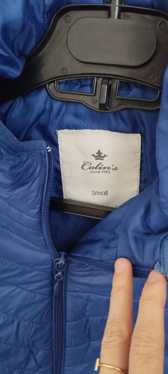 Mavi Fermuarlı Kadın Mont. - Görsel 3