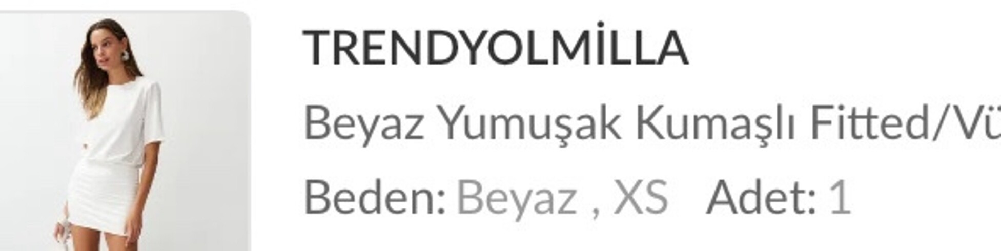 xs Beden beyaz Renk Beyaz elbise