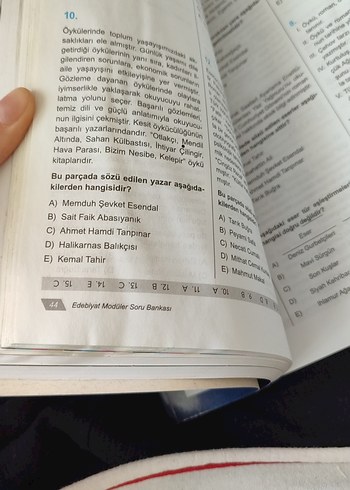 Beden Ayt Edebiyat Eğitim Vadisi Modüler Soru Bankası