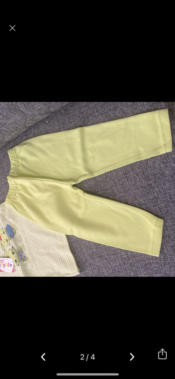 Bebek Yeşil Desenli Uyku Takımı - Görsel 5