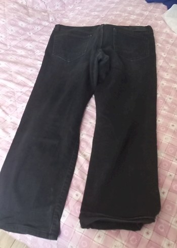 Kemerli Siyah Rahat Kesim Kot Pantolon