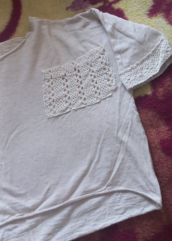 Dantel Detaylı Pamuklu Bluzu - Görsel 3