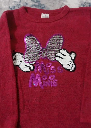 Diğer Bordo Kız Çocuk Triko Sweatshirt
