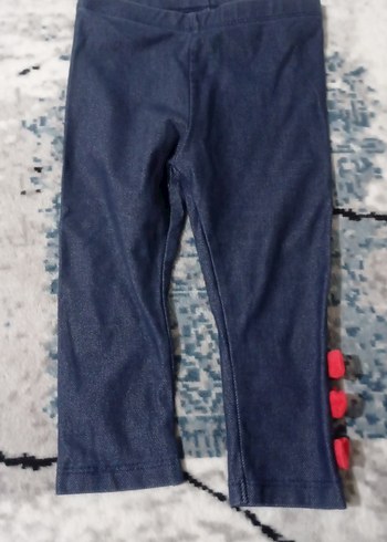 LC Waikiki Kız Çocuk Mavi Denim Kemerli Tayt
