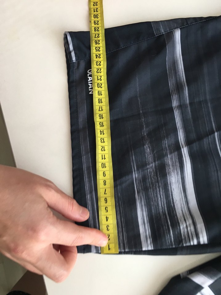 Erkek Siyah Gri Bağlamalı Şort - Görsel 3