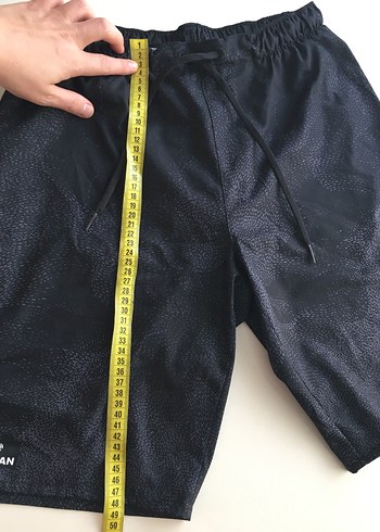 m Beden siyah Renk Siyah Mini Spor Rahat Kesim Erkek Şort