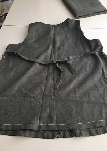 xl Beden gri Renk Gri Uzun Keten Hamile Eteği