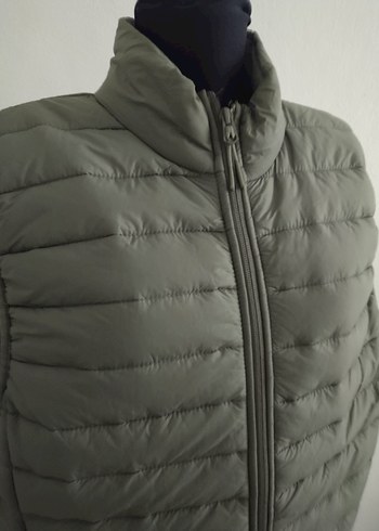 Kadın Gri Kısa Şişme Yelek Fermuarlı - Görsel 6