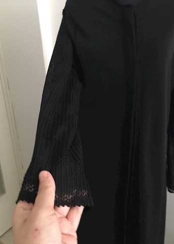 38 Beden Uzun Siyah Gotik Kadın Kaban
