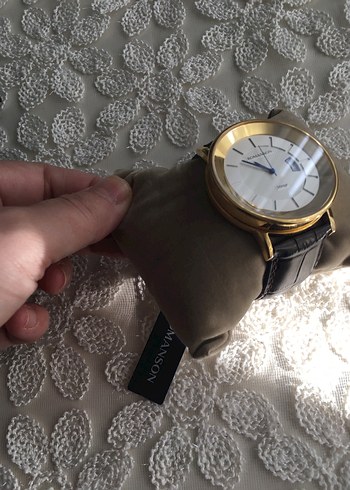 Altın Renk Modern Klasik Romanson Erkek Saati - Görsel 4