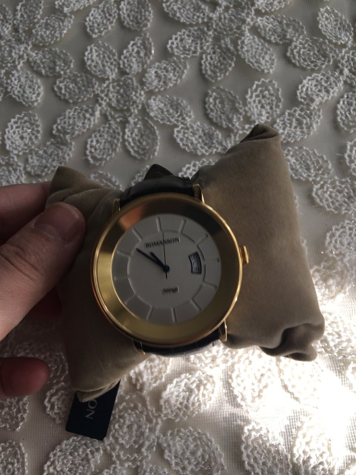 Altın Renk Modern Klasik Romanson Erkek Saati - Görsel 3