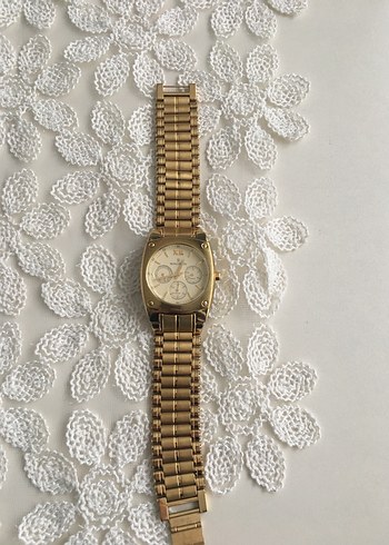 Altın Renk Parlak Kemerli Kadın Saati - Görsel 9