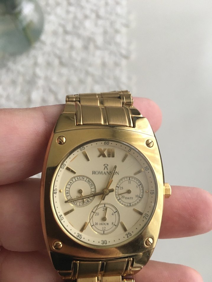 Altın Renk Parlak Kemerli Kadın Saati - Görsel 5