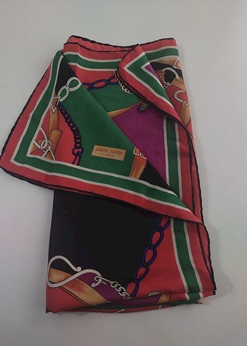 Zincir Detaylı Çok Renkli Kadın Fular - Görsel 10