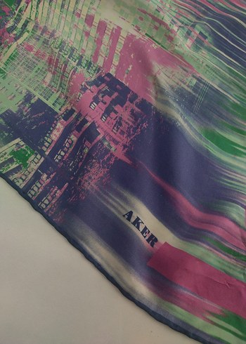 Pastel Çok Renkli Kadın Fular - Görsel 4