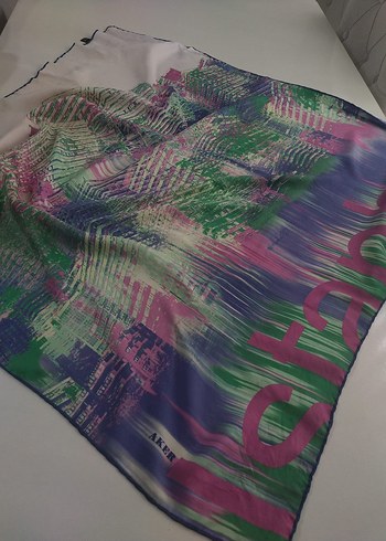 Pastel Çok Renkli Kadın Fular - Görsel 3